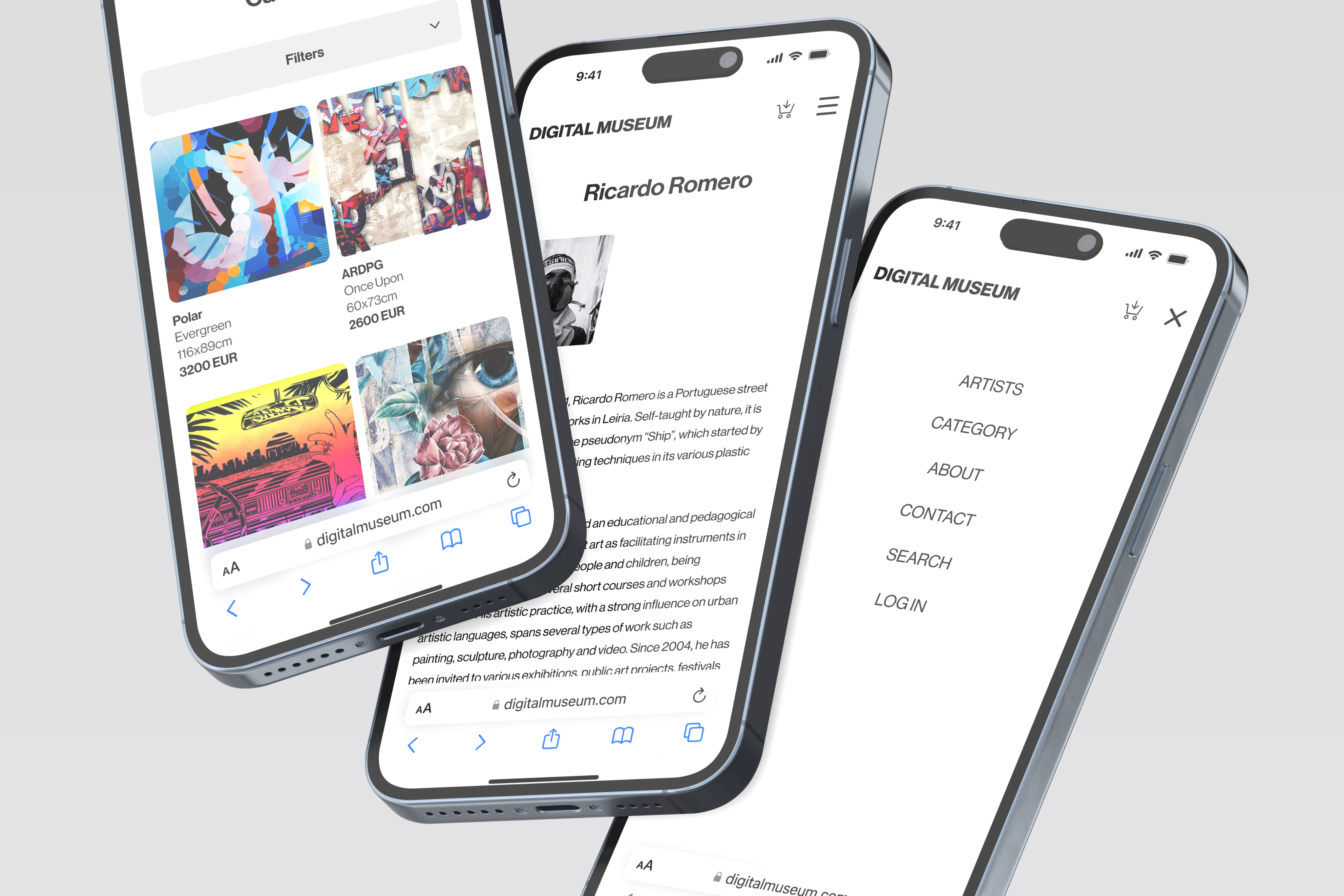 Stationery design of letterhead and business cards for the company Anders on top of a blurred photo of a house interior.