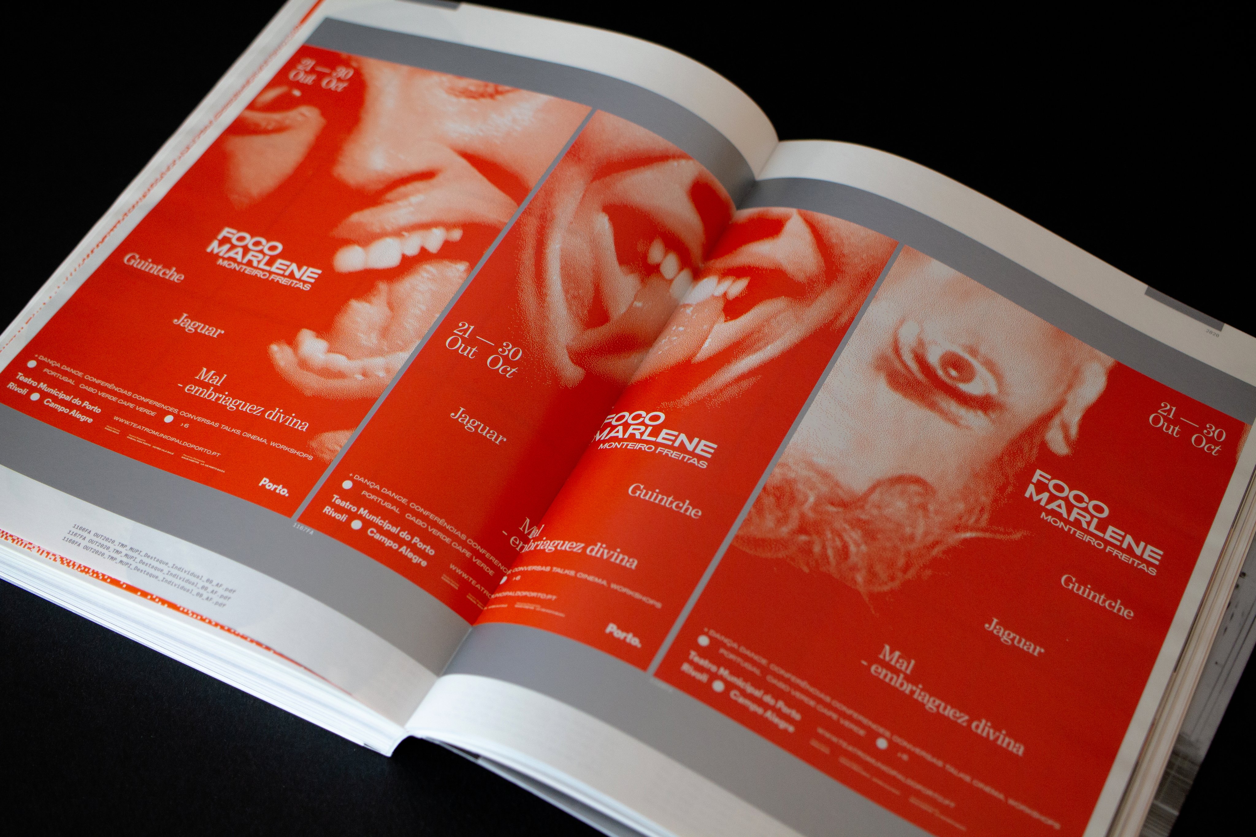 Graphic of a typography specimen showing the alphabet and numerals on top of a dark gray background.