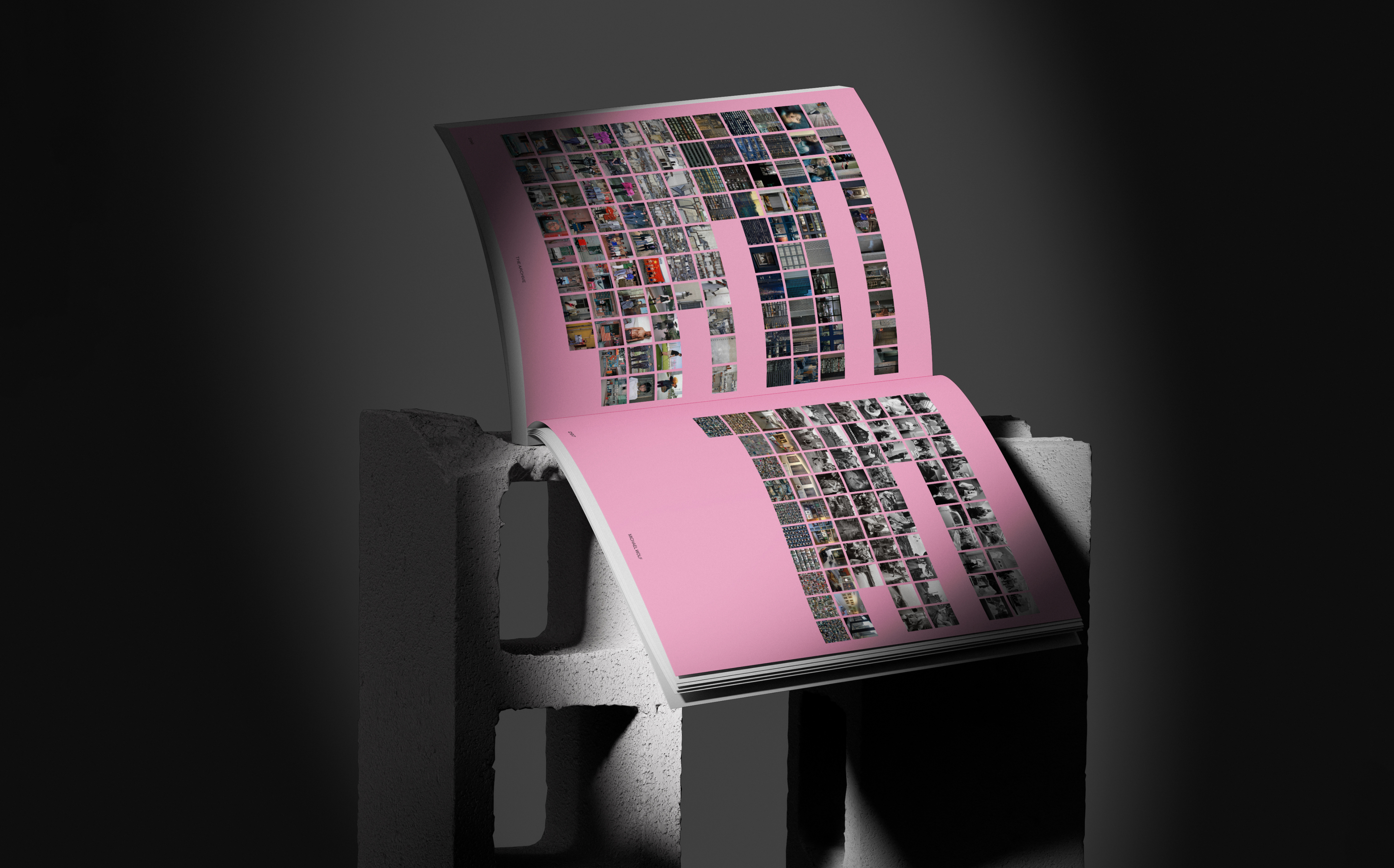 Graphic depicting UI-styled buttons with different categories of interior design items on top of an image of a modern interior living room.