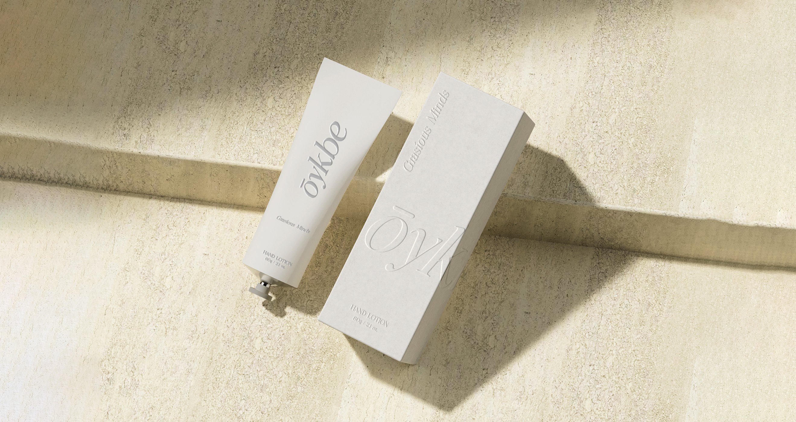 Anders brand wordmark in white placed on top of an image of a modern interior design.